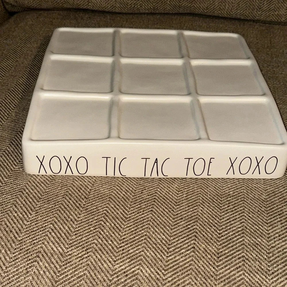 Sale Rae Dunn Artisan Collection by Magenta Ceramic Xoxo Tic Tac Toe Game Board